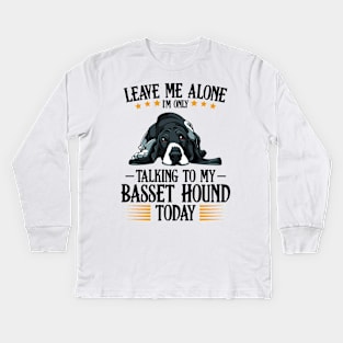 Basset Hound Kids Long Sleeve T-Shirt